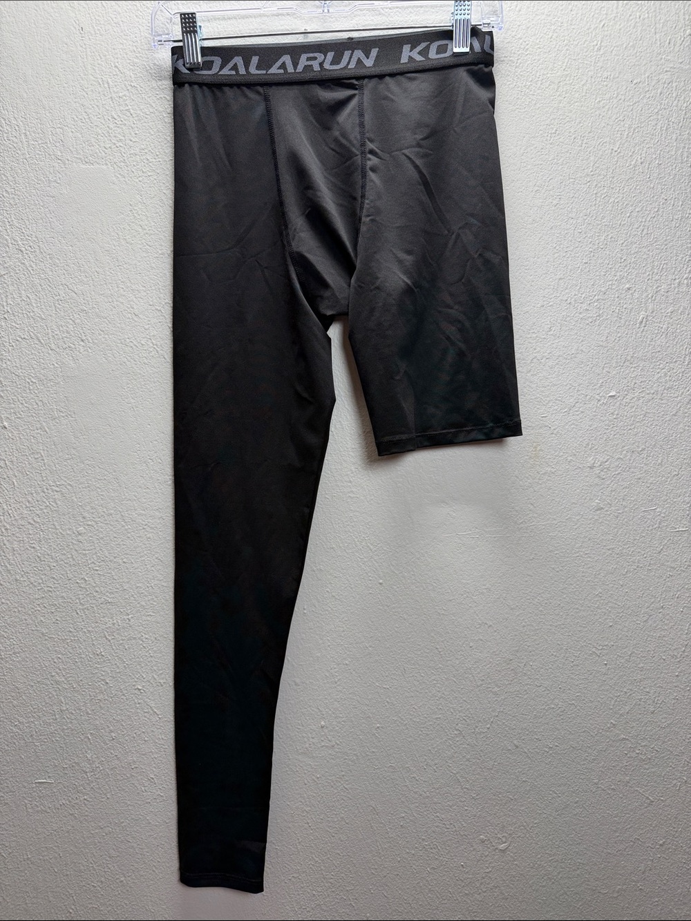 Men’s Black Asymmetric Compression Joggers